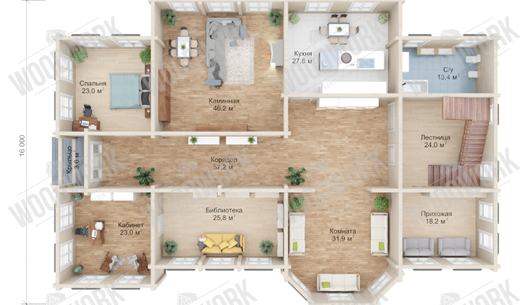 план 1 этажа